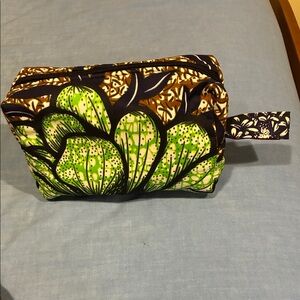 Floral Green and Brown Women's Bag